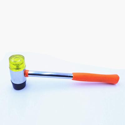 China Ubber Hammer Colorful Fiberglass Handle Rubber Hammer for sale