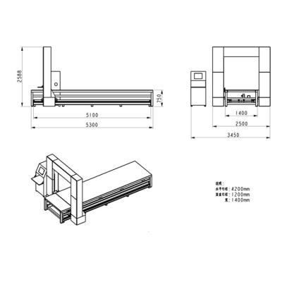 China fast line 4200mm foam glass size cnc foam cutting machine two-dimensional flat cutting wire cutting machine for sale