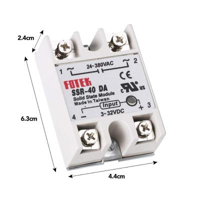 China Other Solid State Relay SSR-40DA - 40A AC SSR AC Relay Actually 3-32V 24 -380V No SSR-40DA for sale