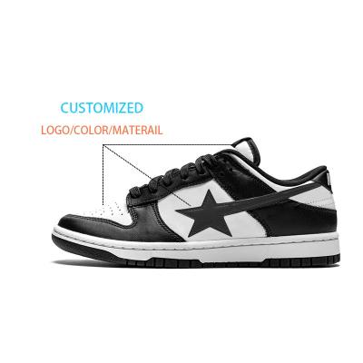 China Fashion Trend Factory Designer Custom Wholesale Manufacturer High Quality Genuine Leather Low Dip Retro Sneakers Customized for sale