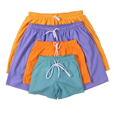 China Anti-wrinkle factory wholesale elastic waist men's quick dry swim beach shorts printed beachwear summer swim men short for sale