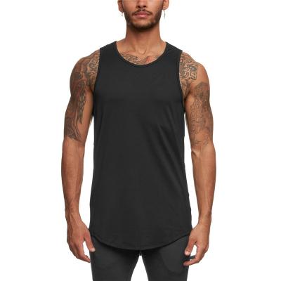 China Wholesale QUICK DRY Custom Logo Tank Tops Cotton Spandex Cotton Fitness Tank Tops Sleeveless Singlet Running Bodybuilding Vest Mens for sale