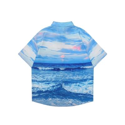 China High quality men's beach sweatshirt men's streetwear shirts anti-pilling sublimation shirt custom made wholesale for sale