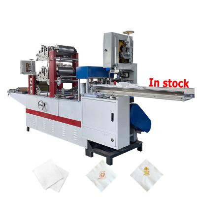 China 1/8 Household Tissue Paper Production Napkin Folding Machine Fully Automatic Paper Napkin Machine with 2 Color Printing Unit for sale