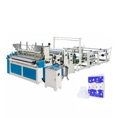 China High quality single hotels 2 ply toilet paper roll paper making machine for paper making production line for sale