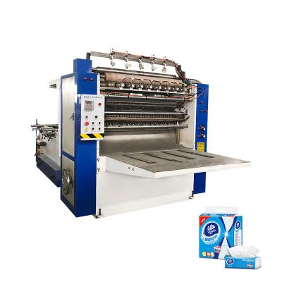 China Produce Inter Lines Facial Tissue Paper 6 Ply Machine Making Paper Tissue Automatic Converter Machines For Tissue Making for sale