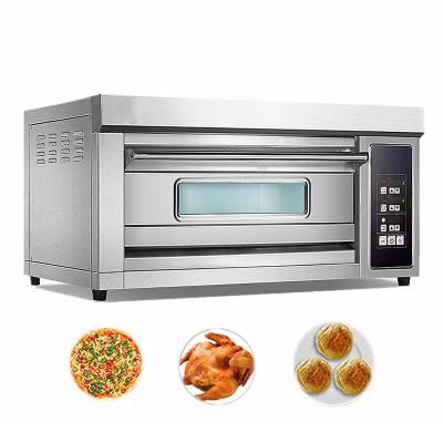 China Energy Saving 1-Deck 2-Tray Deck Electric Professional Deck Pizza Oven Industrial Cake Bread Baking Ovens for sale