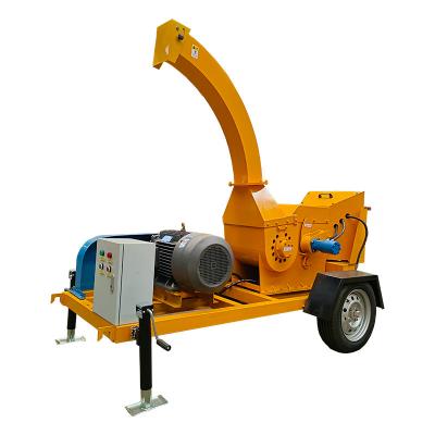 China Cutting Hydraulic Feeding Wood Chipper Shredder Machine Brush Chipper Diesel Mobile Crusher Best Forestry Wood Log Scrap Price for sale