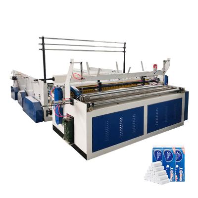 China Hotels Automatic Paper Making Machine Toilet Paper Making Machine Double Fold Equipment Toilet Paper Making Machine for sale