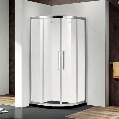 China Modern Aluminum 2 Panel Sliding Shower Door C21228 GLOBE Adjusting Sliding Shower Bath Enclosure for sale