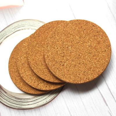 中国 Sustainable Cork Eco - Friendly Cork Coaster And Round Shape Drink Table Mat 販売のため