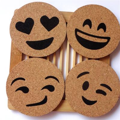 China 2021Hot sale cork coasters and mat sustainable cork customized 5mm thinckness cork coaster for sale