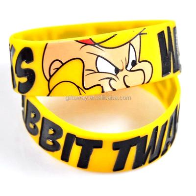 China FASHIONABLE New Products Custom Eco - Friendly Silicone Wristband For Promotion Gifts Te koop