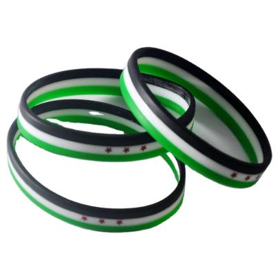 China Factory Price Advertising Customized Logo Personalized Silicone Bracelets Sports Silicone Wristband Wristband for sale