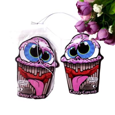 Cina Car Used Air Freshener Gifts Promotional Custom Car Air Freshener Paper Air Freshener Hanging Lasting Perfume in vendita