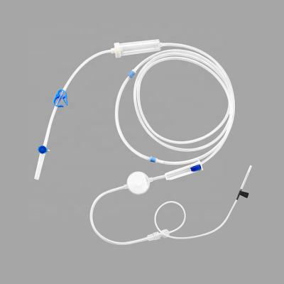 中国 Factory Wholesale High Quality Medical Consumables Medical Grade Polyvinyl Chloride (PVC) Pump Precision Filtration Disposable Infusion Set Intravenous Infusion Set 販売のため