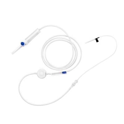 中国 Medical Grade Polyvinyl Chloride (PVC) Hawkmed Sterilized Medical Gravity Iv Infusion Set For Veterinary Use 販売のため