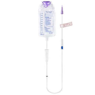 China Hawkmed Nutrition Enteric Feeding Set Medical Grade Polyvinylchloride (PVC) Bag Feeding Pump Set High Quality Enteric Medical Enteric Extender Te koop