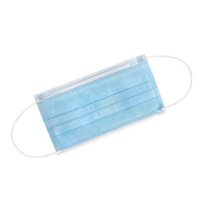 China All Hawkmed High Quality and Cheap Disposable Medical Surgical Marker Customized 3 Layers Cover Earloops Blue Nonwoven Face Mask for sale