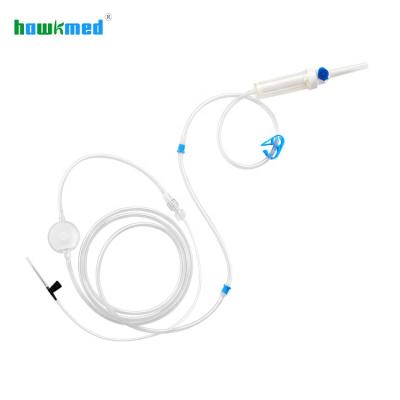 China Universal Medical Grade Polyvinylchloride (PVC) Hawkmed Spike Type C Hospital Infusion Pump Set Set For Pediatric Infusion Pump for sale