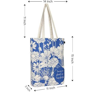 China Waterproof Shopping Tote Bag Custom Printed Plain Western Gifts Style Time Pattern Promotion Pcs Eco for sale