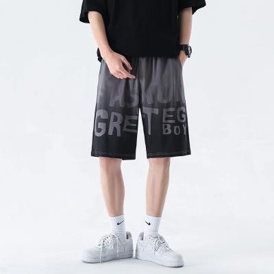 China Wholesale Anti-wrinkle 2022 Summer Custom Men Athletic Shorts Oversized Gradient Printing for sale