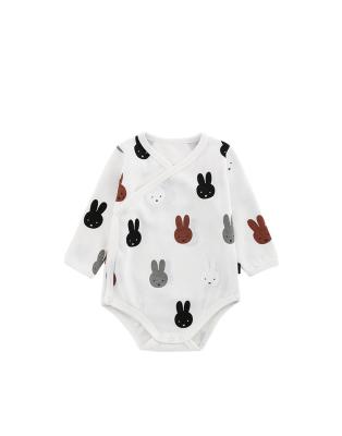 China 100% Custom Made Short Sleeeves Button Cotton Long Sleeve Unisex Newborn Infant Baby Overalls for sale