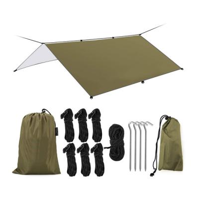 China Camouflage Game Camouflage / Waterproof Light Gear Cloth Fly Field Survival Backpacking Extra Large Tarp Hammock Rain Tarp Tent for sale