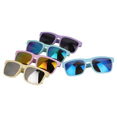 China Wholesale Unisex Style Fiber Fashion Sunglasses Classic Protection Shades Multi Eco-friendly Degradable Retro Coating Promotional Sunglasses for sale