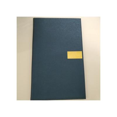 China Menu book for hotel book dark leather menu exquisite cover and notebook holder customizable for sale