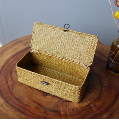 China Sustainable Natural Rattan Woven Rattan Vegetable Plankton Decorative Basket Storage Baskets Handmade Home Storage Basket for sale