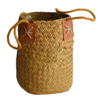 China Low price vegetable plankton belly basket gift box woven basket plant viable high quality storage woven basket for sale