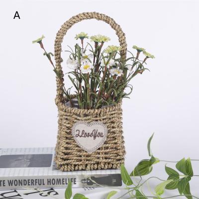 China Viable Most Popular Vegetable Plankton Basket Household Decor Handmade Woven Belly Basket for sale