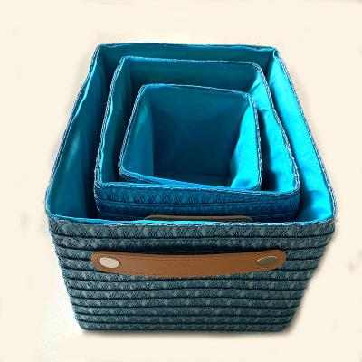 China Sustainable PP Storage Basket Cover Laundry Toy Woven Pp For Storage Basket for sale