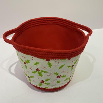 China High Quality Best Tidying / Storage Selling Eco - Friendly 100 % Cotton Rope Laundry Storage Basket Made In China for sale