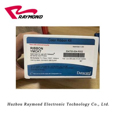 China Original Datacard 534700-004-R002 Color Ribbon and Cleaning Kit - YMCKT - 500 copies, for use with Datacard SD160 SD260 SD360 Card Printer for sale