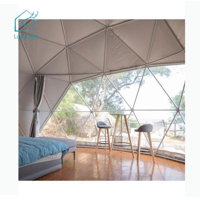 China Geodesic Dome Tent Tube Type Tent Stake Eco Luxury Hotel Heated Decoration Prefab House for sale