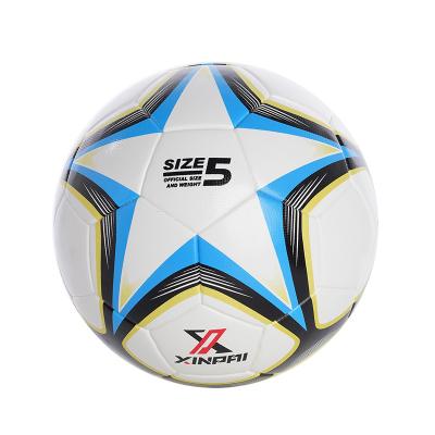 China Best Quality Soft Touch PU Leather Soccer Football Rebound Size 5 Football For Kids And Teenagers Adult Ball Game Wholesale for sale