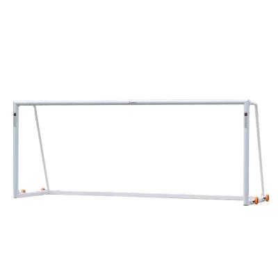 China Aluminum Alloy Aluminum Movable Full Size Football Goals Portable Soccer Goals for sale