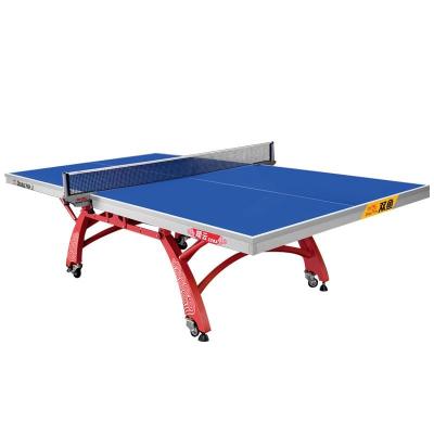 China ITTF Certification Fish XIANGYUN 328A Double Double Folding Mobile Table Tennis Table XIANGYUN328A for sale