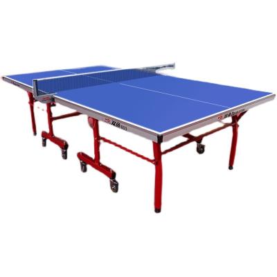 China Single Folding Fish 603 Double Blue Mobile Table Tennis Table Can Be Raised And Lowered 603 Indoor Use for sale