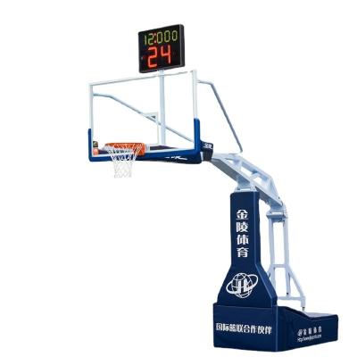 China Jinling steel electric-hydraulic basketball standsYLJ-3B FIBA ​​certification can control fully automatic walking and lifting. for sale