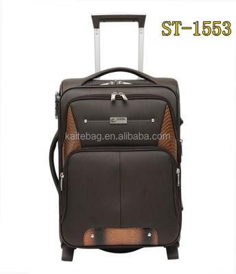 China EVA PU + Prominent Soft Nylon Fabric Trolley Luggage , High Quality Trolley Case for sale