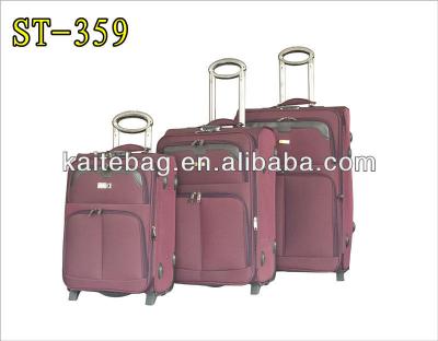 China Travel / Business / School 2012 New Design Three Piece EVA Luggage Set Purple Suitcase On Wheels for sale