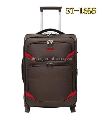 China Polyester 1680D 2 or 4 wheel trolley luggage travel case made in china baigou for sale