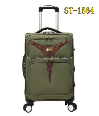 China Polyester Sets Round Hand Luggage Rolling Suitcase Vintage Trolley Luggage Rolling Bags for sale