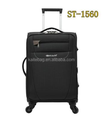 China Polyester Stock Travel Luggage Trolley , Trolley Luggage Made In China Baigou for sale