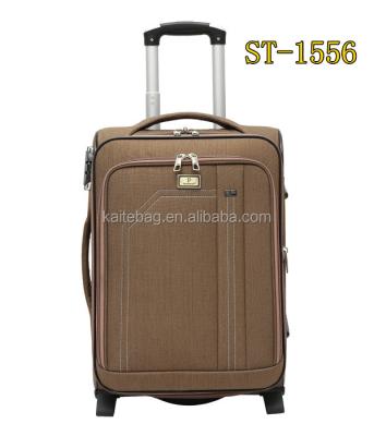 China polyester spinner wheel trolley luggage travel suitcase made in china baigou for sale