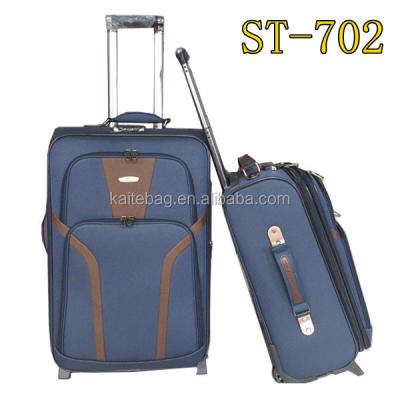 China Travel / School / Business Soft Polyester EVA Travel Luggage Suitcase 4 Pcs Luggage Sets for sale