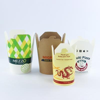 China Biodegradable Kraft Ramen Noodles Box Take Out Paper Noodle Box for sale